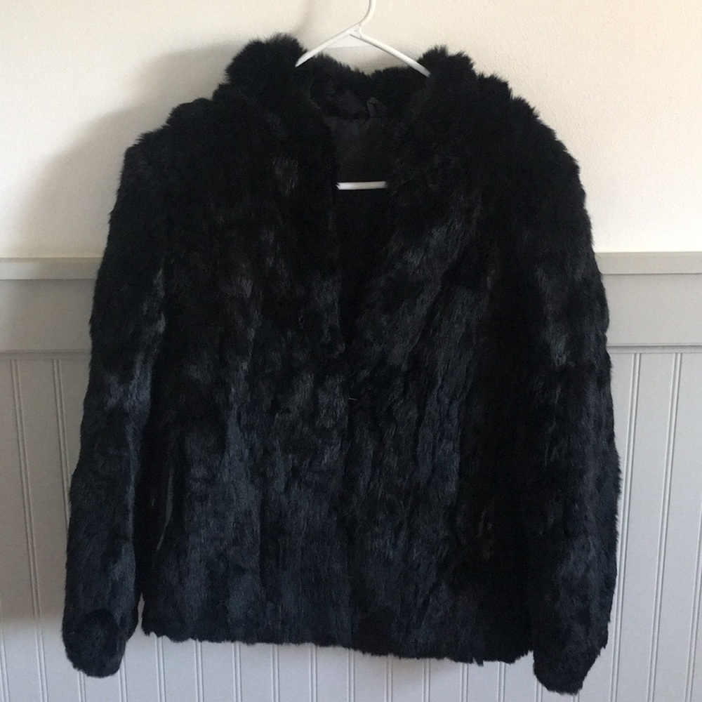 100% Rabbit Fur Coat